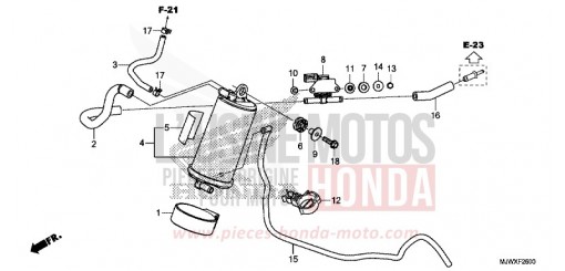 CUVETTE CB500XAJ de 2018